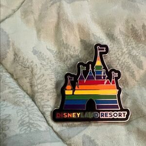 Disney Silver Mickey Castle Pin